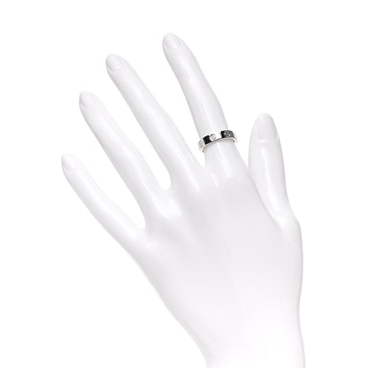 Cartier 18K White Gold Diamond 4mm LOVE Wedding Band Ring 48 4.5 2 of 4