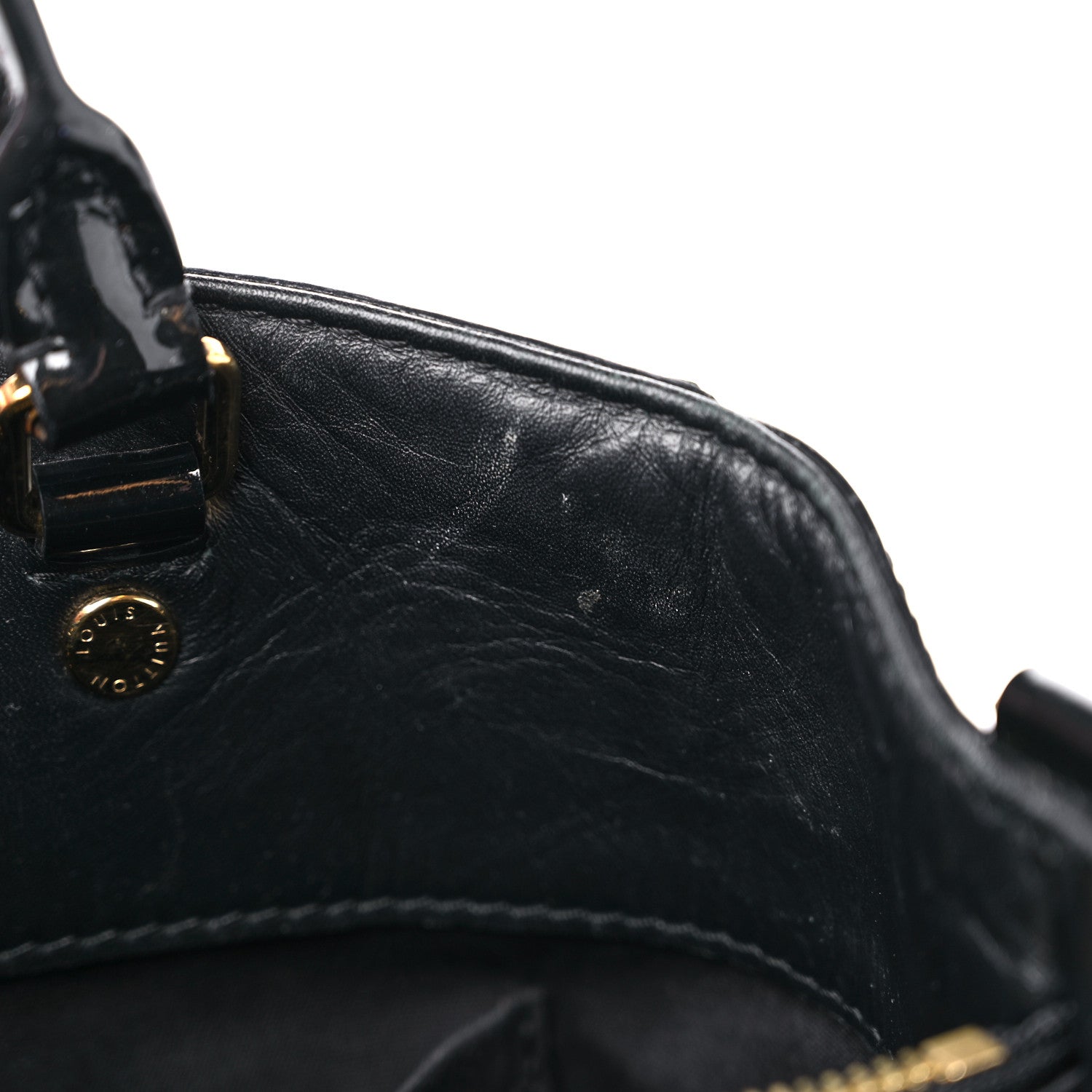 Louis Vuitton Vernis Montaigne MM Black 11 of 16