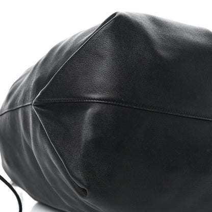 Saint Laurent Lambskin Teddy Drawstring Bag Black 7 of 8