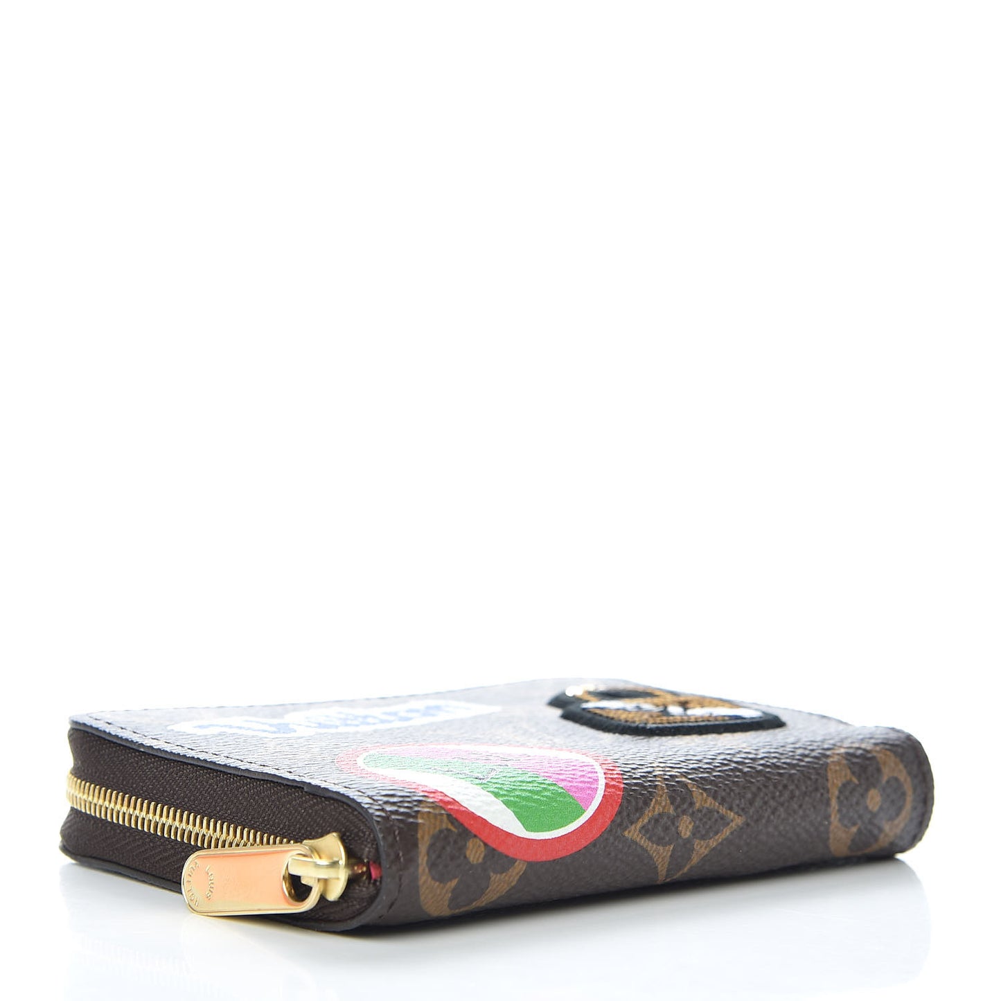 Monogram Travel Stickers Zippy Coin Purse