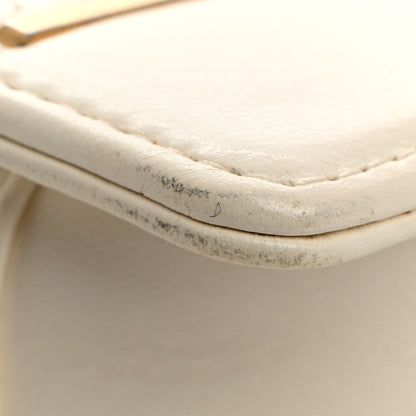 Chanel Lambskin Reversed Chevron Quilted Flap White 11 of 17