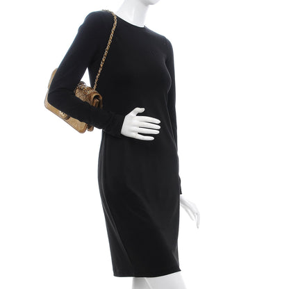 Chanel Patent Medium Madison Flap Gold 2 of 8