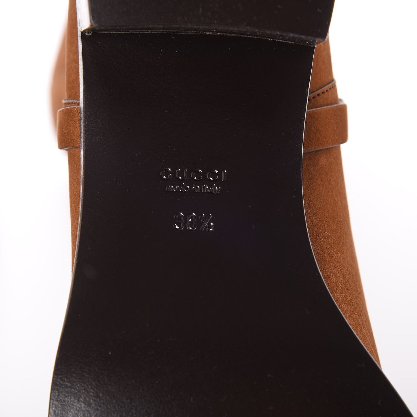 Calfskin Tess Horsebit Tall Boots 38.5 Nut Brown