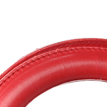 Christian Dior Lambskin Cannage Large Lady Dior Red 10 of 12