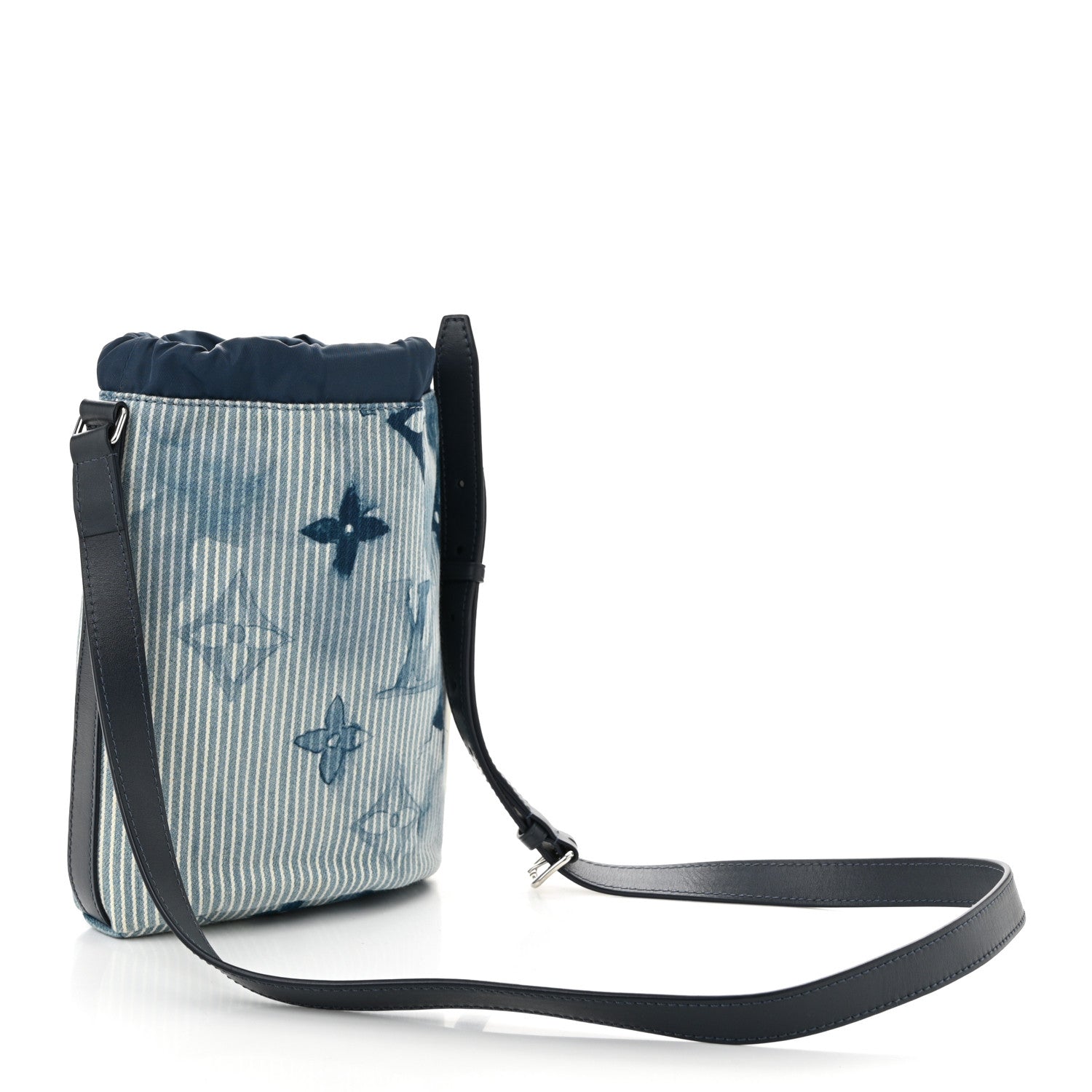 Louis Vuitton Hickory Stripes Denim Monogram Watercolor Sac Marin BB Blue 3 of 9