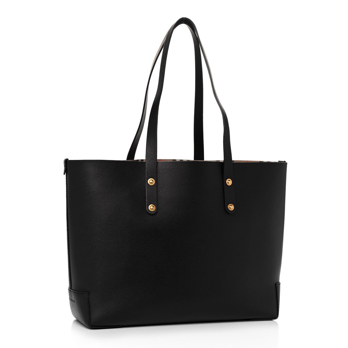 Calfskin Embossed Crest Medium Tote Black