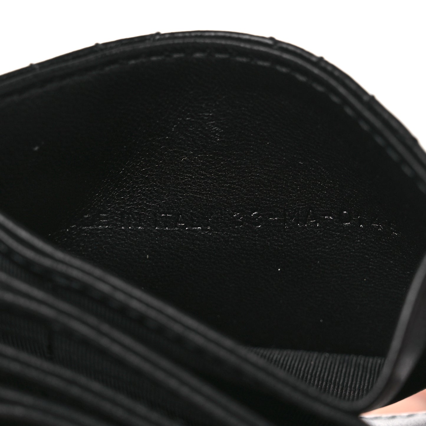 Lambskin Cannage Lady Dior Jasmine 5-Gusset Card Holder Black