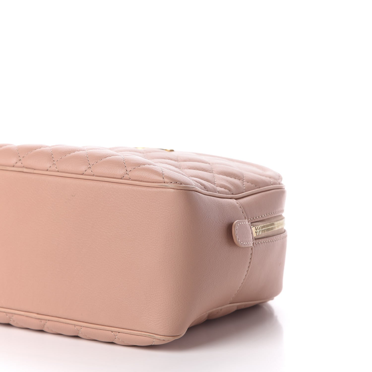 Chanel Calfskin Quilted CC Medium Vanity Case Beige 7 of 11