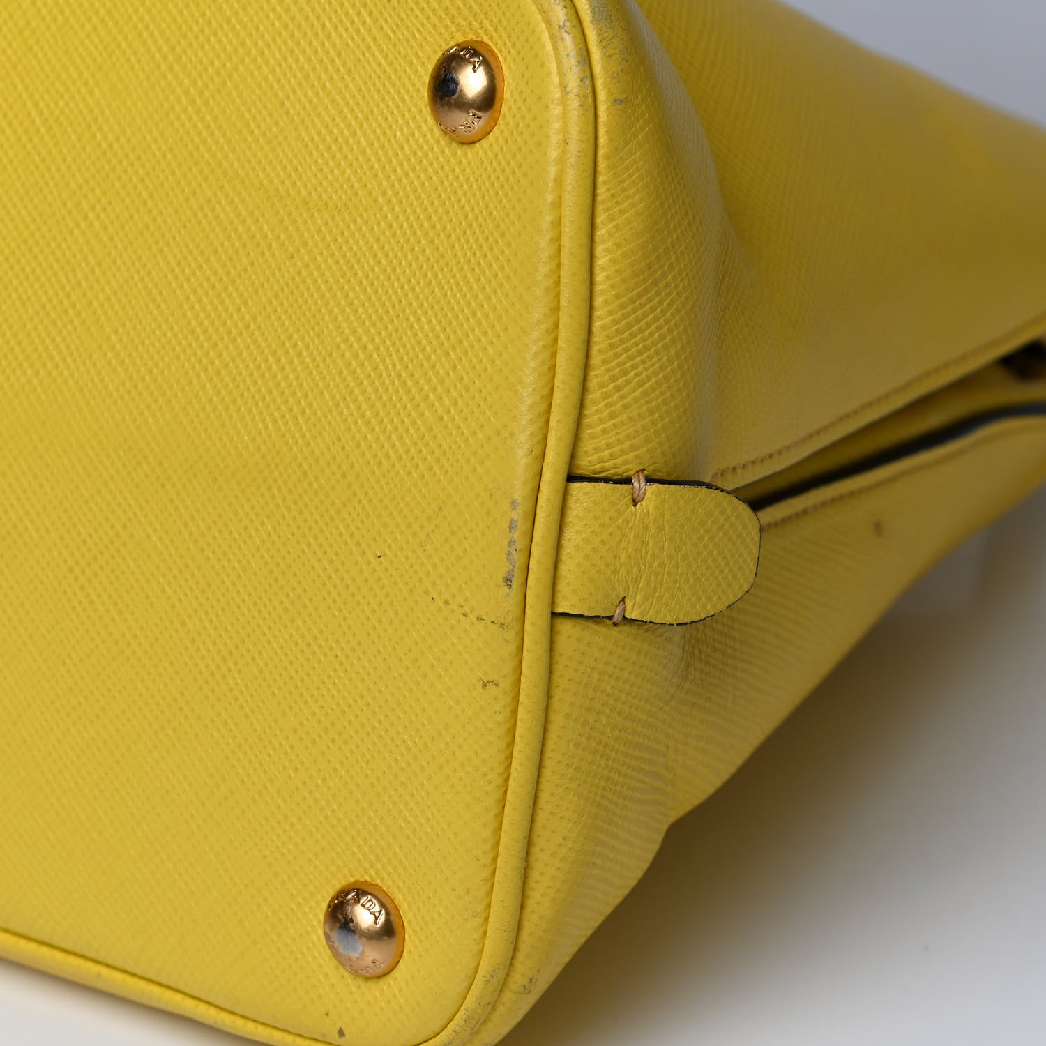Prada Saffiano Cuir Tote Girasole 13 of 17