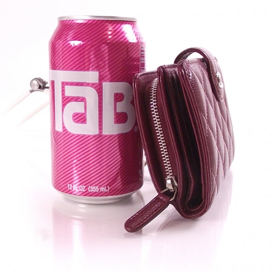 Caviar L-Zip Pocket Wallet Maroon