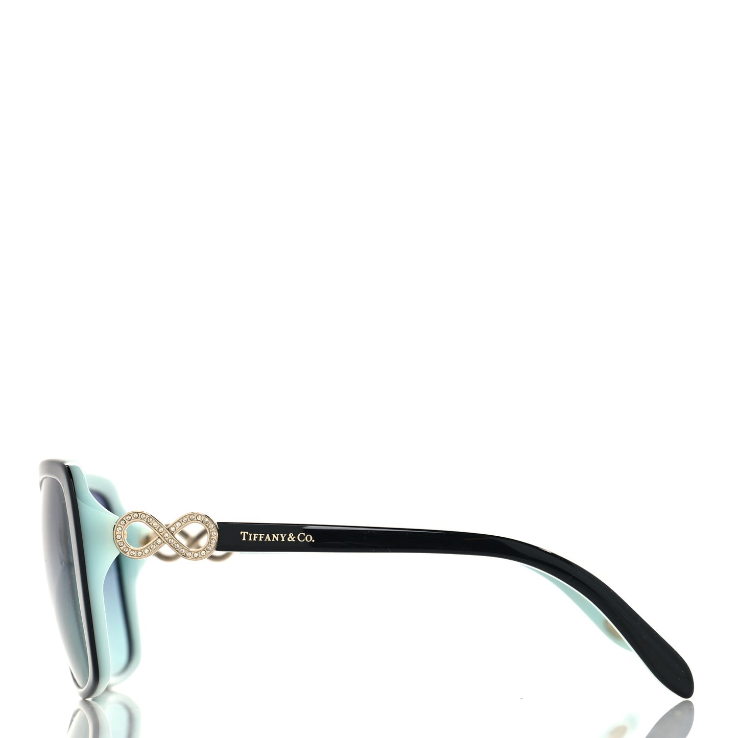 Crystal TF4110-B Square Infiniti Sunglasses Black Blue