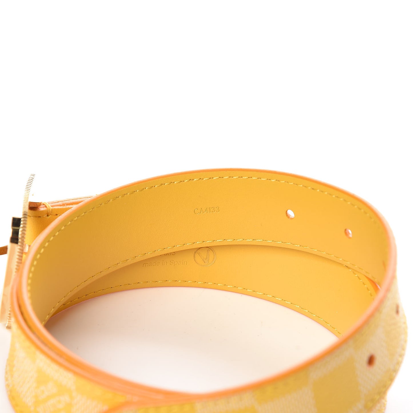 Damier Couleurs 30mm Tresor Belt 90 36 Mimosa
