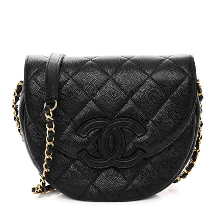 Chanel Caviar Quilted Small Messenger Flap Black 1 of 10