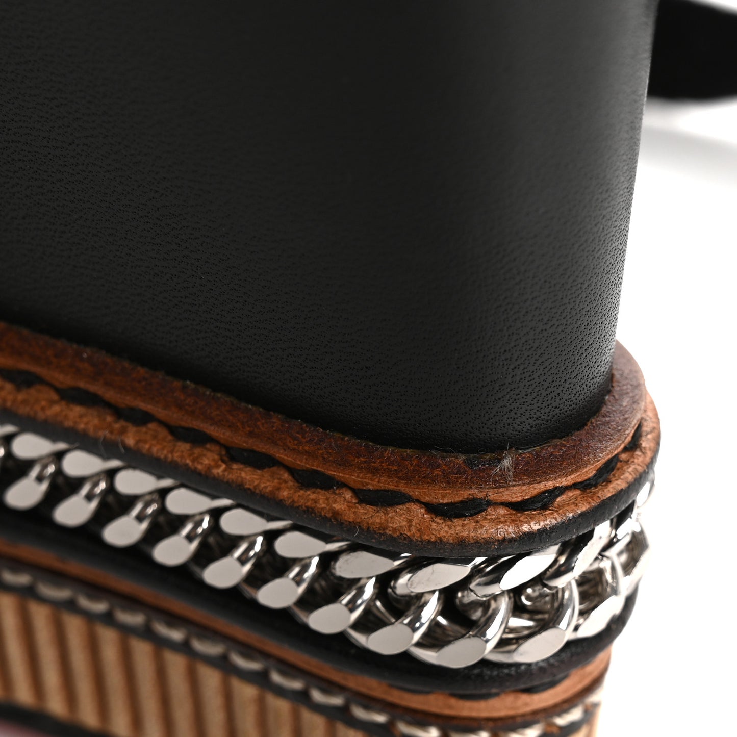 Shiny Calfskin Tribuli 140 Wedge Sandals 36 Black