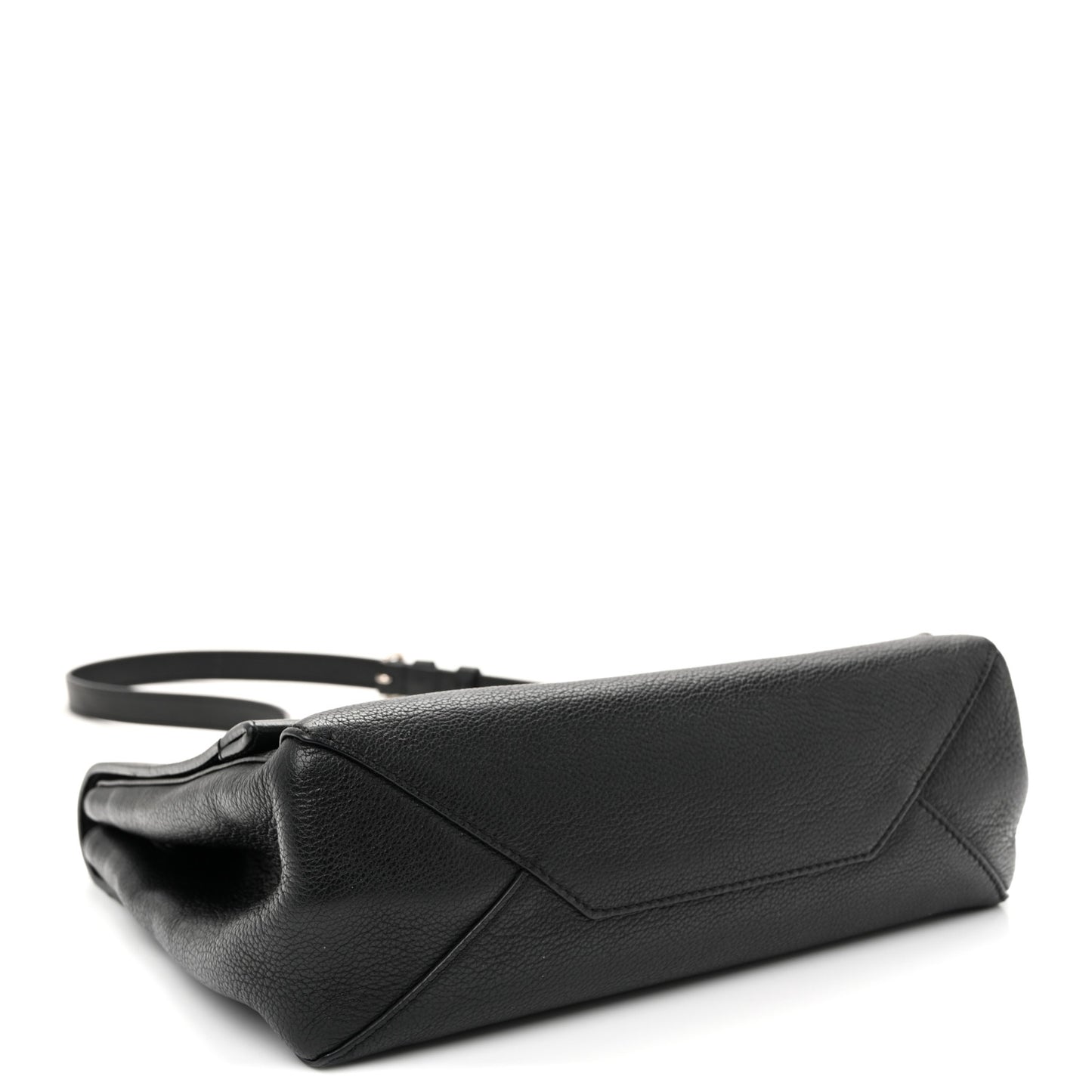 Soft Calfskin Lockme II Top Handle Black