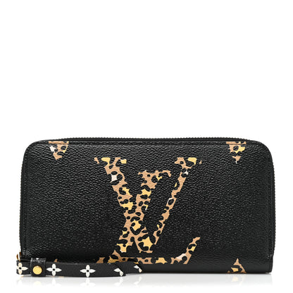 Louis Vuitton Monogram Giant Jungle Zippy Wallet Black 1 of 9