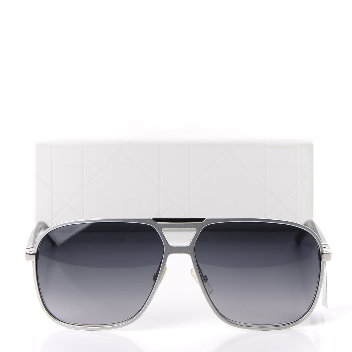 Christian Dior HOMME Aluminum Aviator Sunglasses Silver 7 of 7