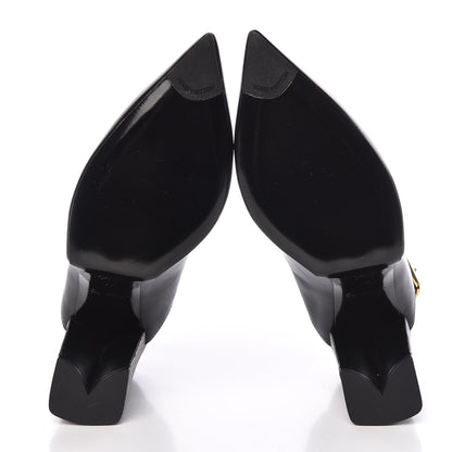 Louis Vuitton Calfskin Monogram Matchmake Slingback Pumps 37 Black 5 of 8