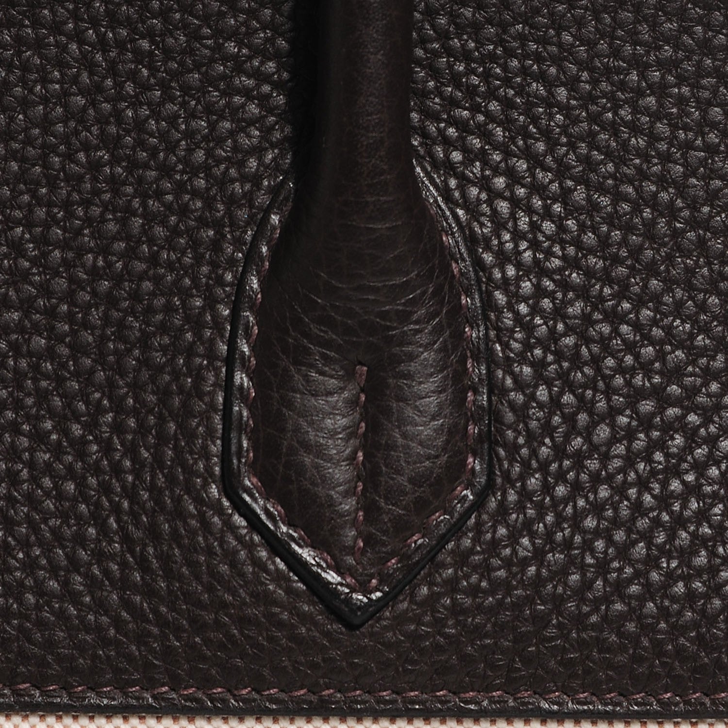 Hermes Toile Togo Birkin 35 Chocolate 28 of 31