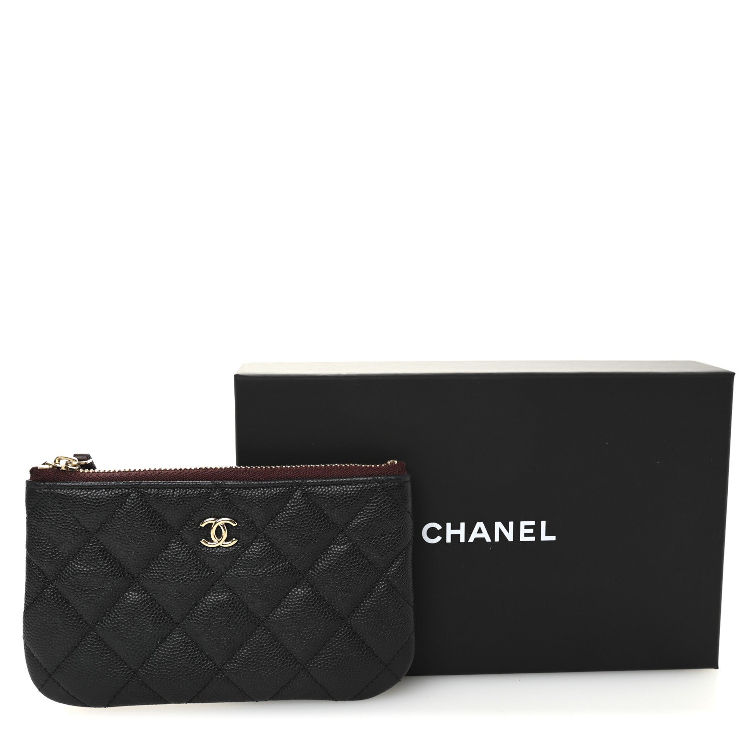 Chanel Caviar Quilted Small Cosmetic Case Black 8 of 8