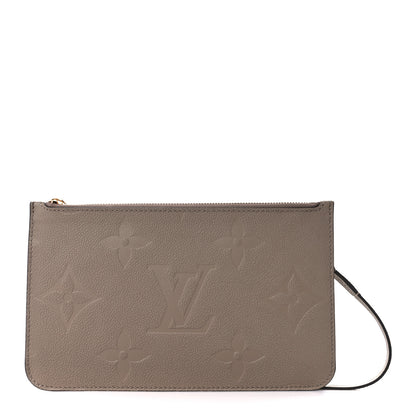 Louis Vuitton Empreinte Monogram Giant Neverfull MM Pochette Tourterelle 1 of 9