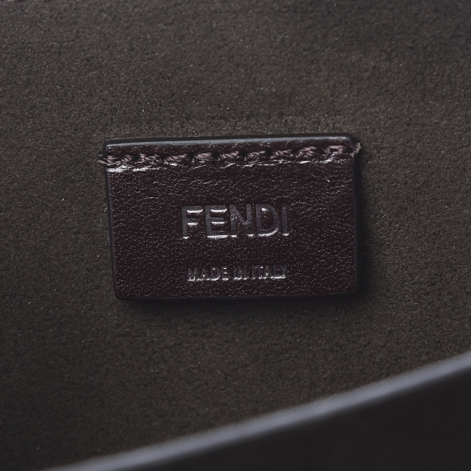 Fendi Vitello Vernice Mou Karligraphy Crossbody Bag Ebano 6 of 12