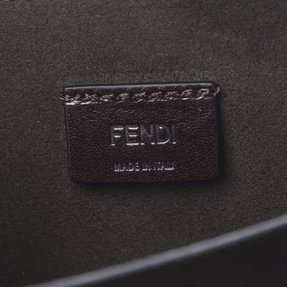 Fendi Vitello Vernice Mou Karligraphy Crossbody Bag Ebano 6 of 12