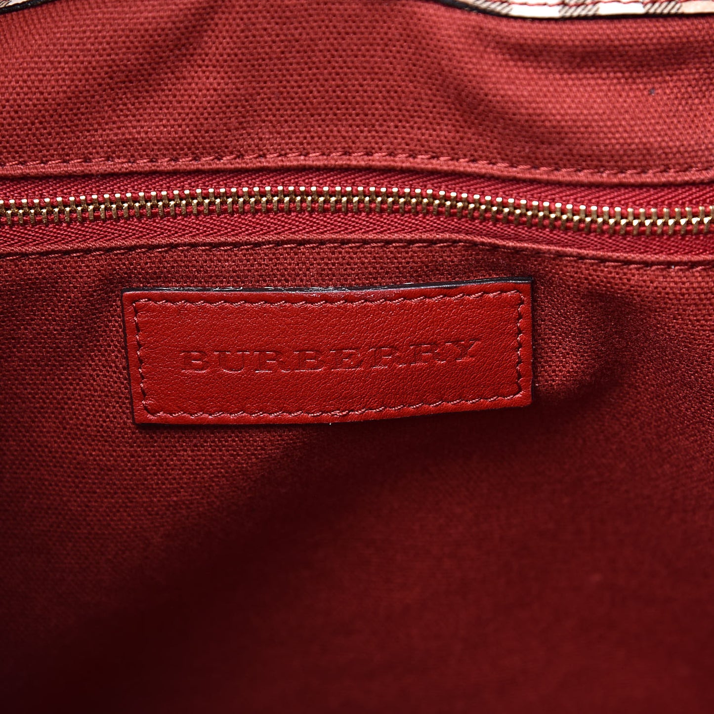 Haymarket Check Small Canterbury Tote Military Red