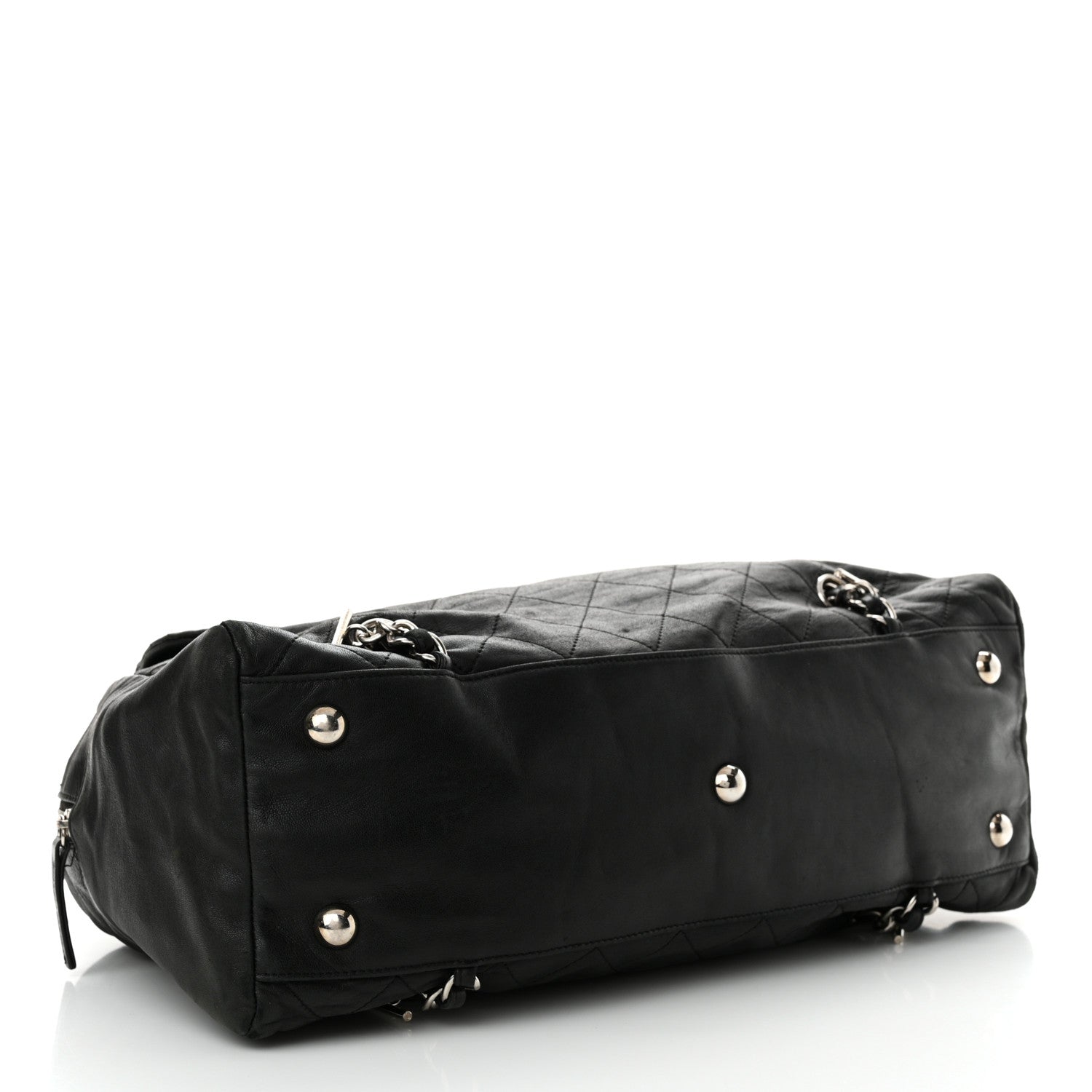 Chanel Lambskin Quilted Large Chain Around Tote Black 4 of 19