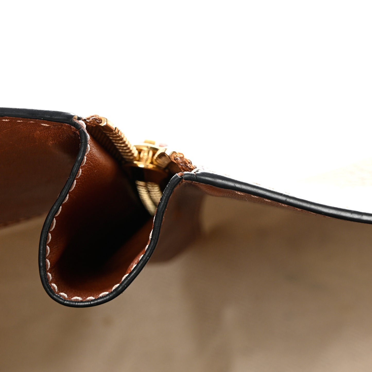 Grained Calfskin Medium Hammock Shoulder Bag Tan