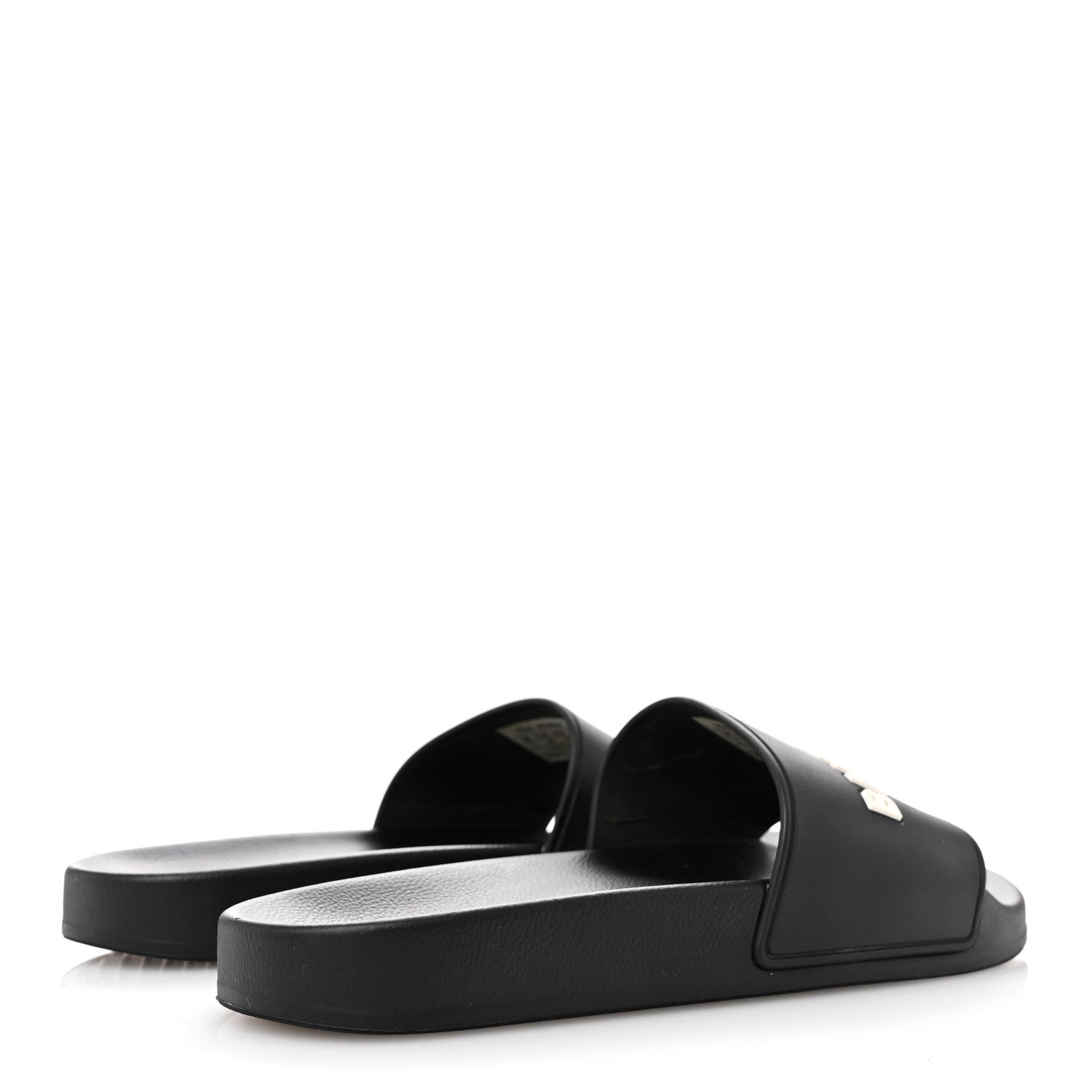 Balenciaga Rubber Womens Logo Pool Slide Sandals 40 Black 5 of 10