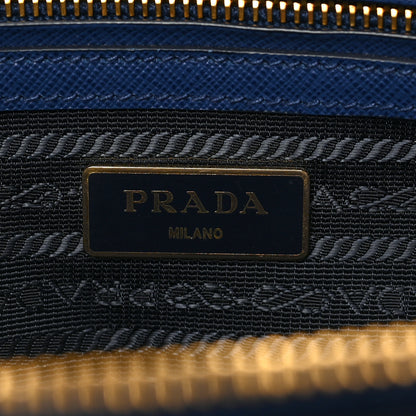 Prada Saffiano Small Galleria Double Zip Tote Bluette 6 of 8