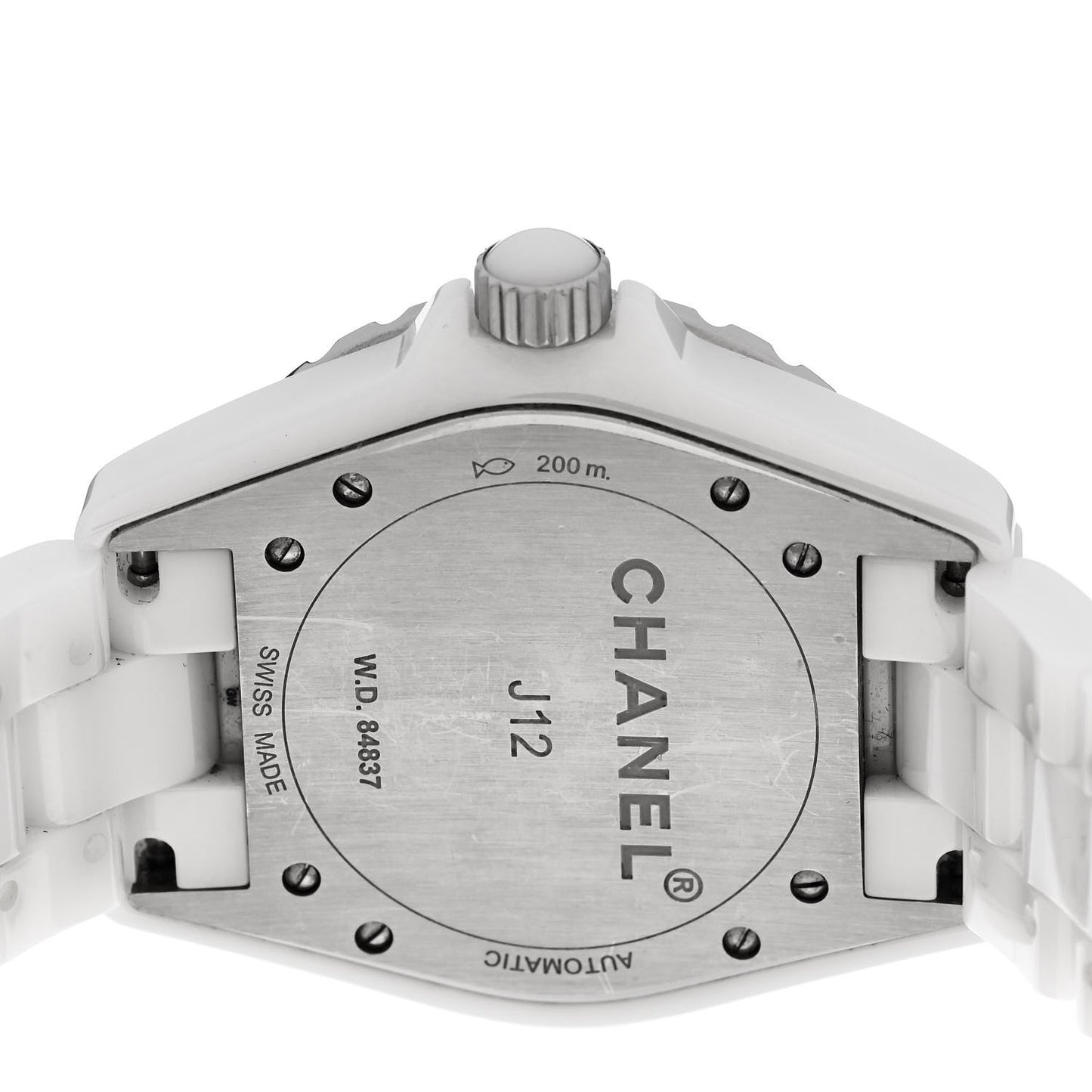 Stainless Steel Ceramic 38mm J12 Automatic Watch White