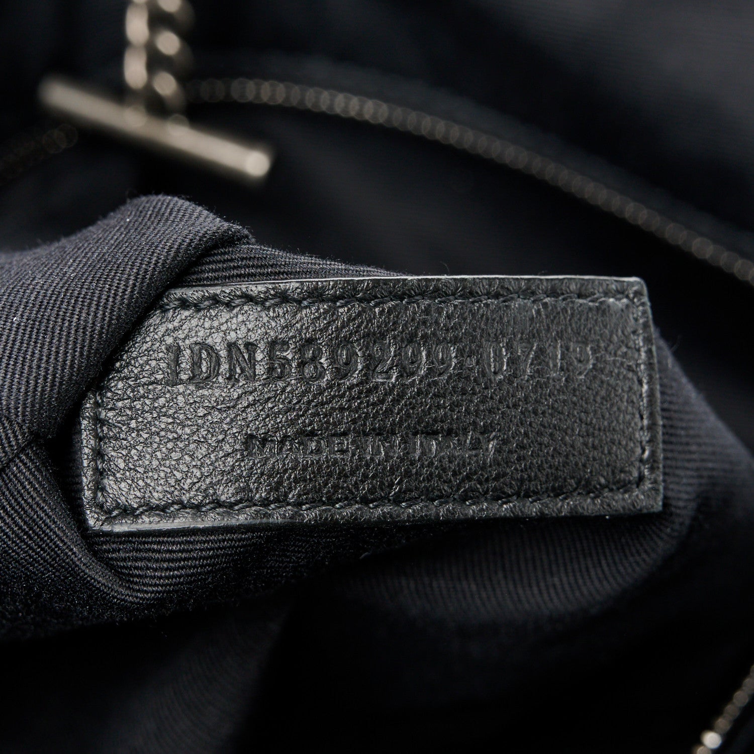 Saint Laurent Vintage Lambskin Chevron Monogram Medium Nolita Military Olive 7 of 10