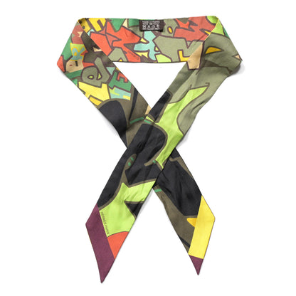 Hermes Silk Graff Graffiti Twilly 1 of 6