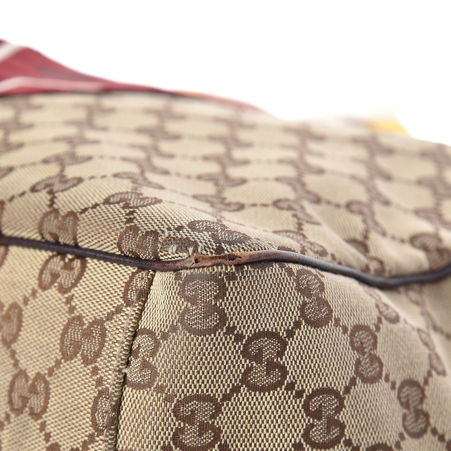 Gucci Monogram Large Positano Tote Brown 11 of 19