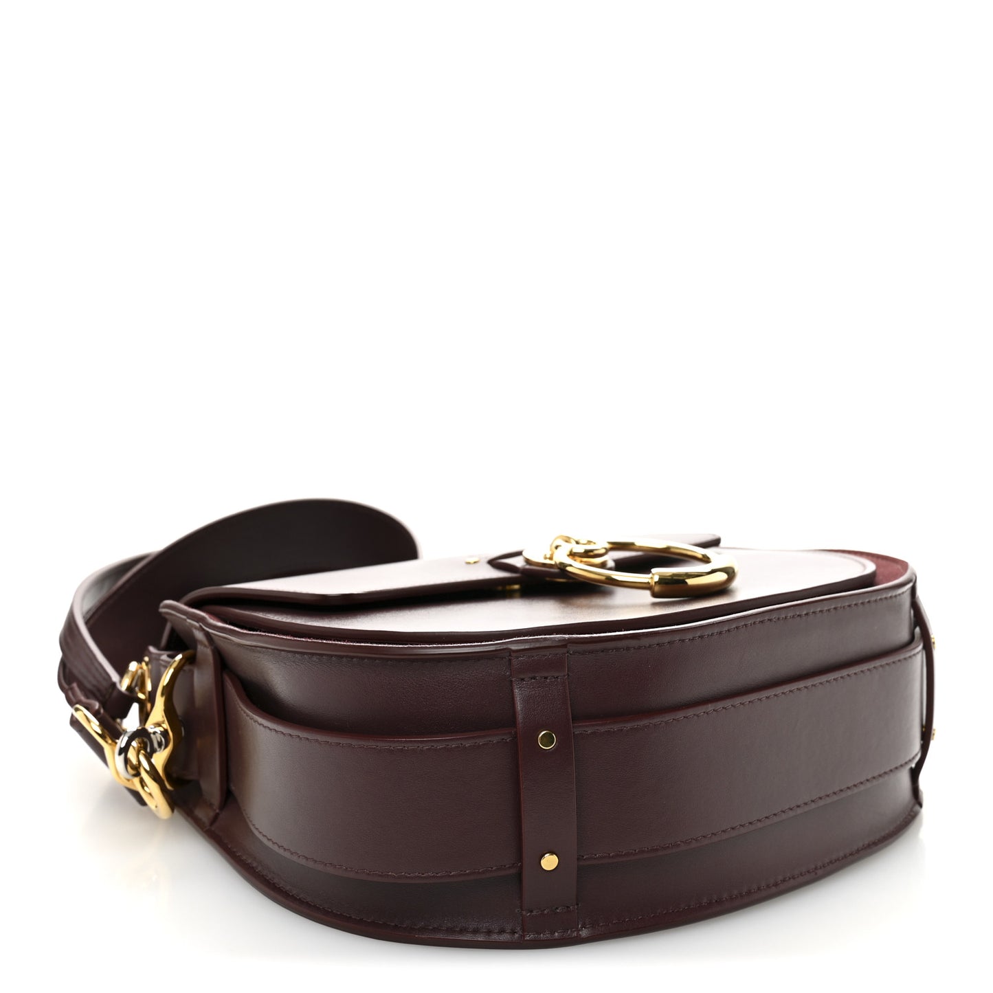 Calfskin Large Tess Bag Burnt Brown