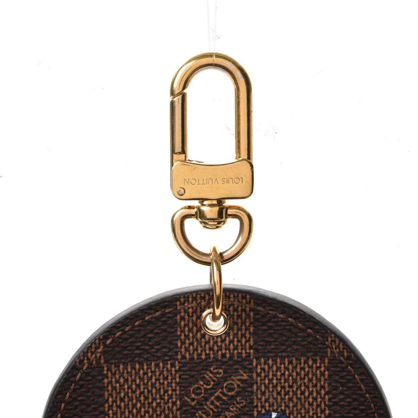 Damier Ebene Illustre Manchot Bag Charm Key Ring