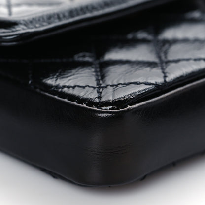 Chanel Shiny Aged Calfskin Quilted Waist Belt Bag Black 9 of 11