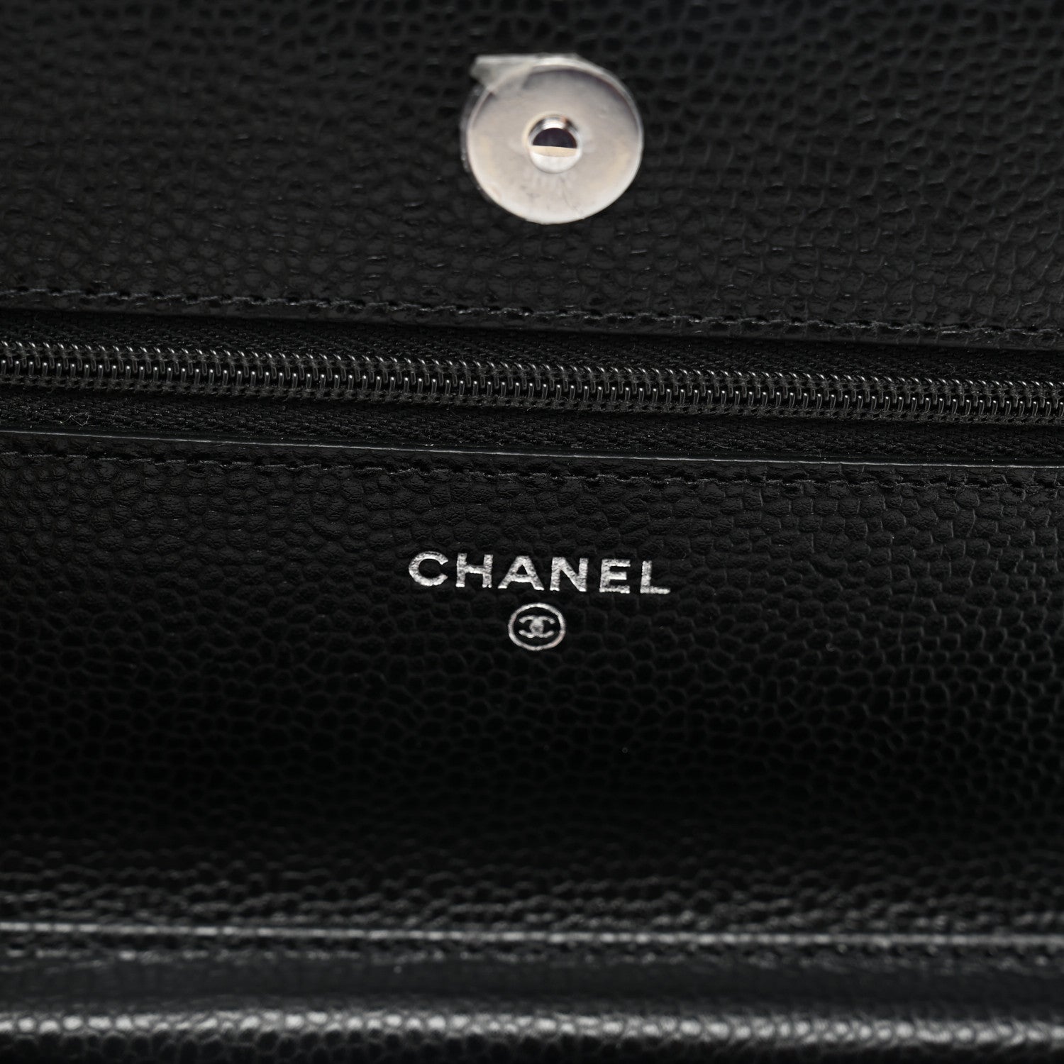 Chanel Caviar Quilted Wallet on Chain WOC Black 6 of 12