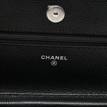 Chanel Caviar Quilted Wallet on Chain WOC Black 6 of 12