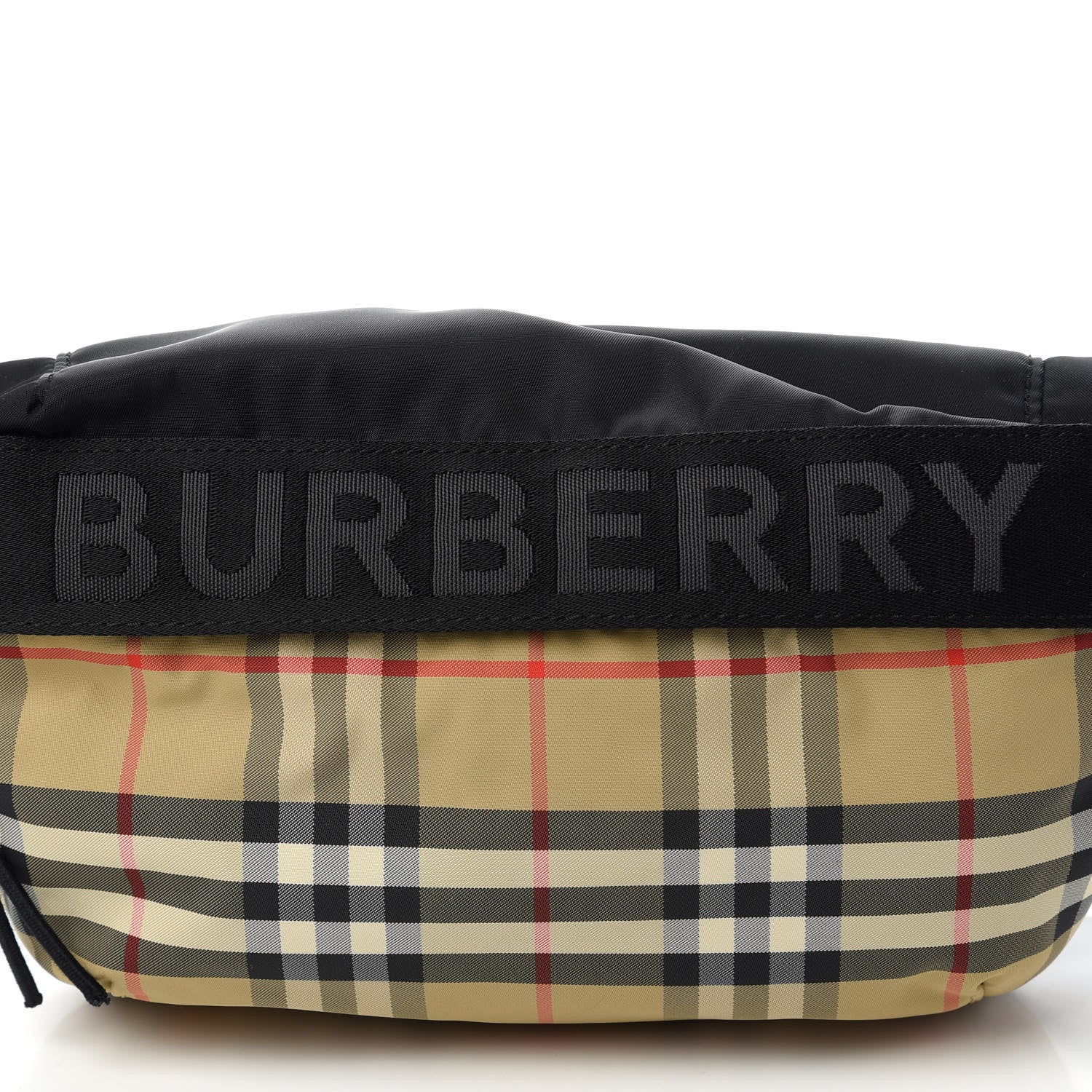 Burberry Nylon Vintage Check Sonny Bum Bag Archive Beige Black 10 of 10