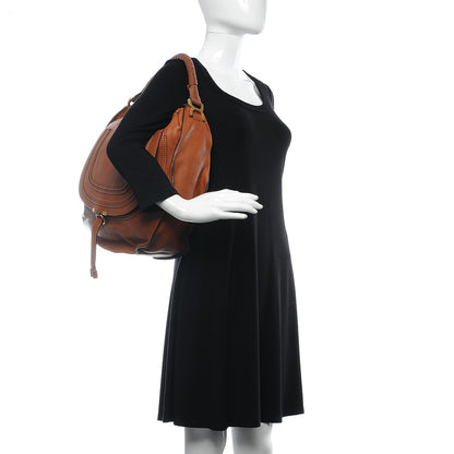 Chloe Calfskin Large Marcie Hobo Tan 2 of 8
