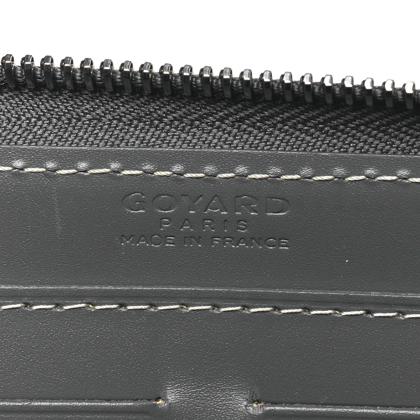 Goyardine Matignon Zip Around GM Wallet Grey