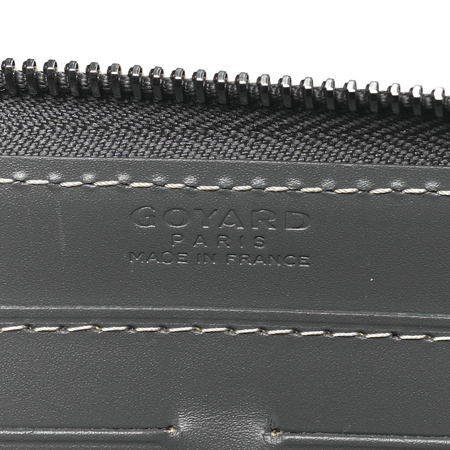 Goyard Goyardine Matignon Zip Around GM Wallet Grey 6 of 7