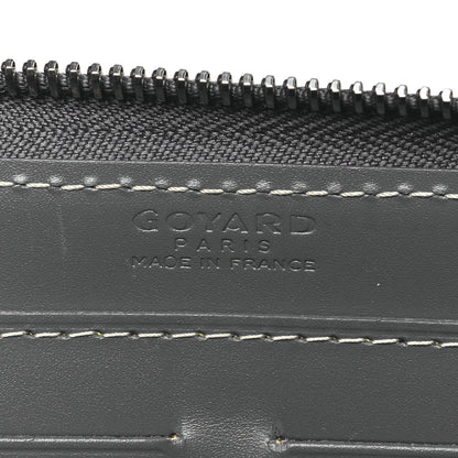 Goyard Goyardine Matignon Zip Around GM Wallet Grey 6 of 7