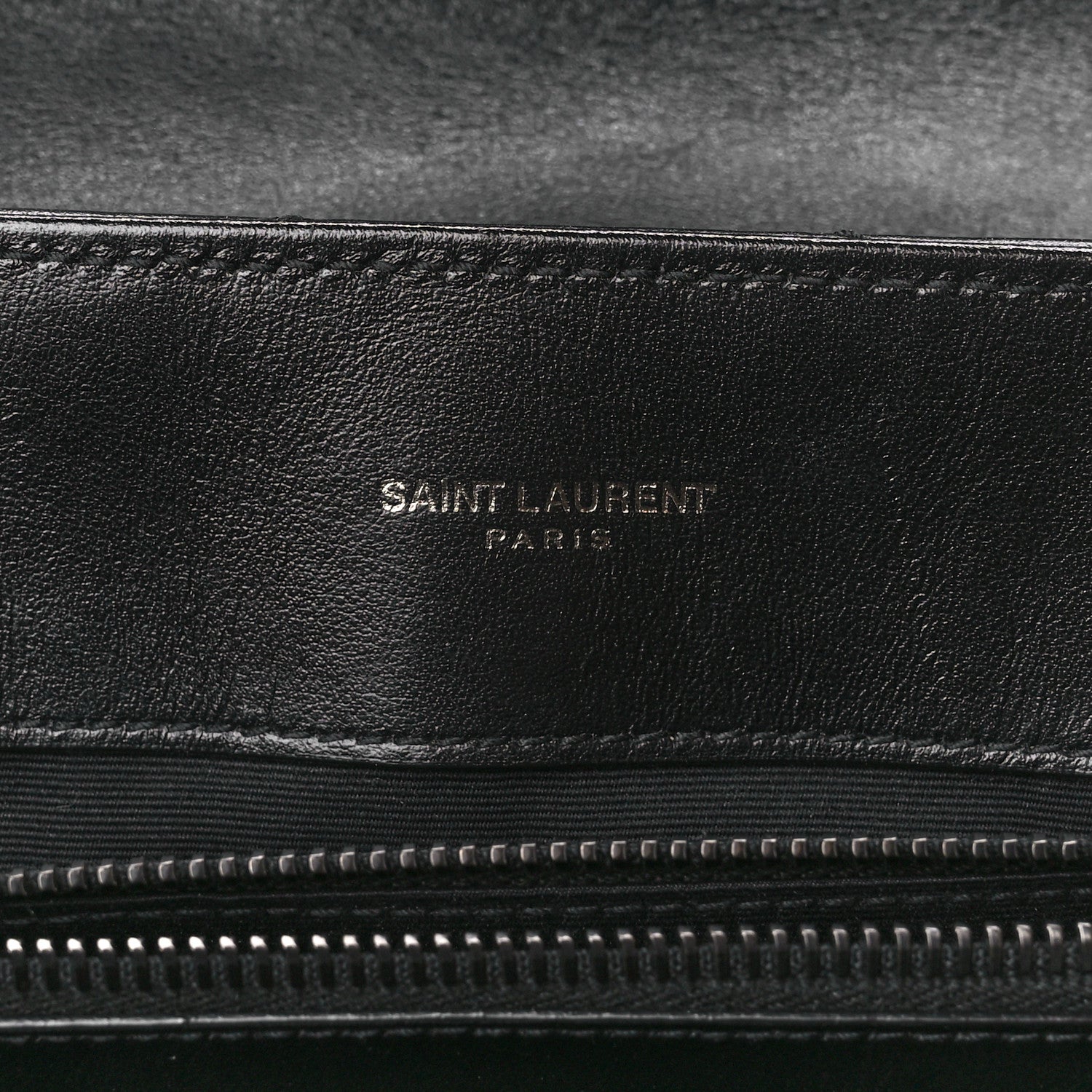 Saint Laurent Calfskin Y Quilted Monogram Monochrome Medium Loulou Chain Satchel Black 6 of 12