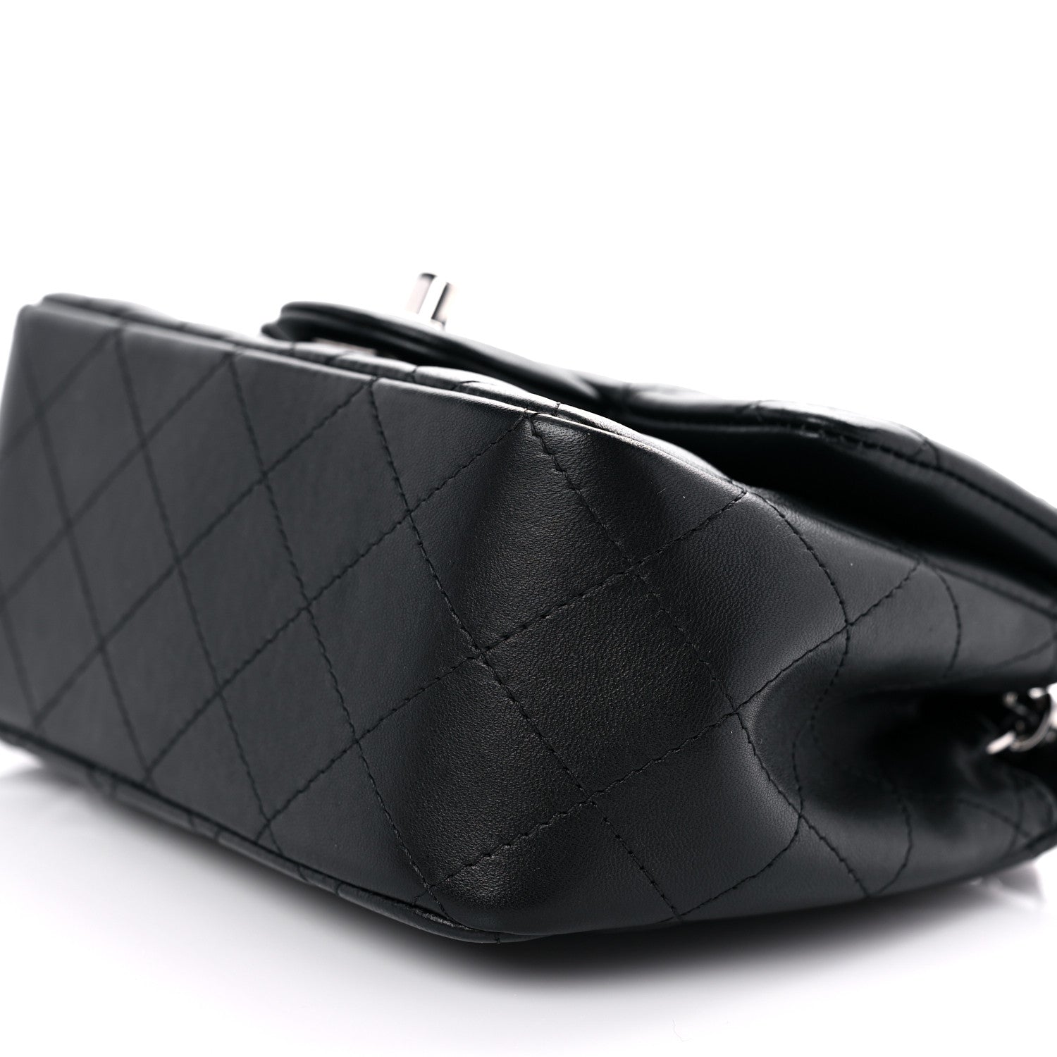 Chanel Lambskin Quilted Mini Square Flap Black 9 of 10