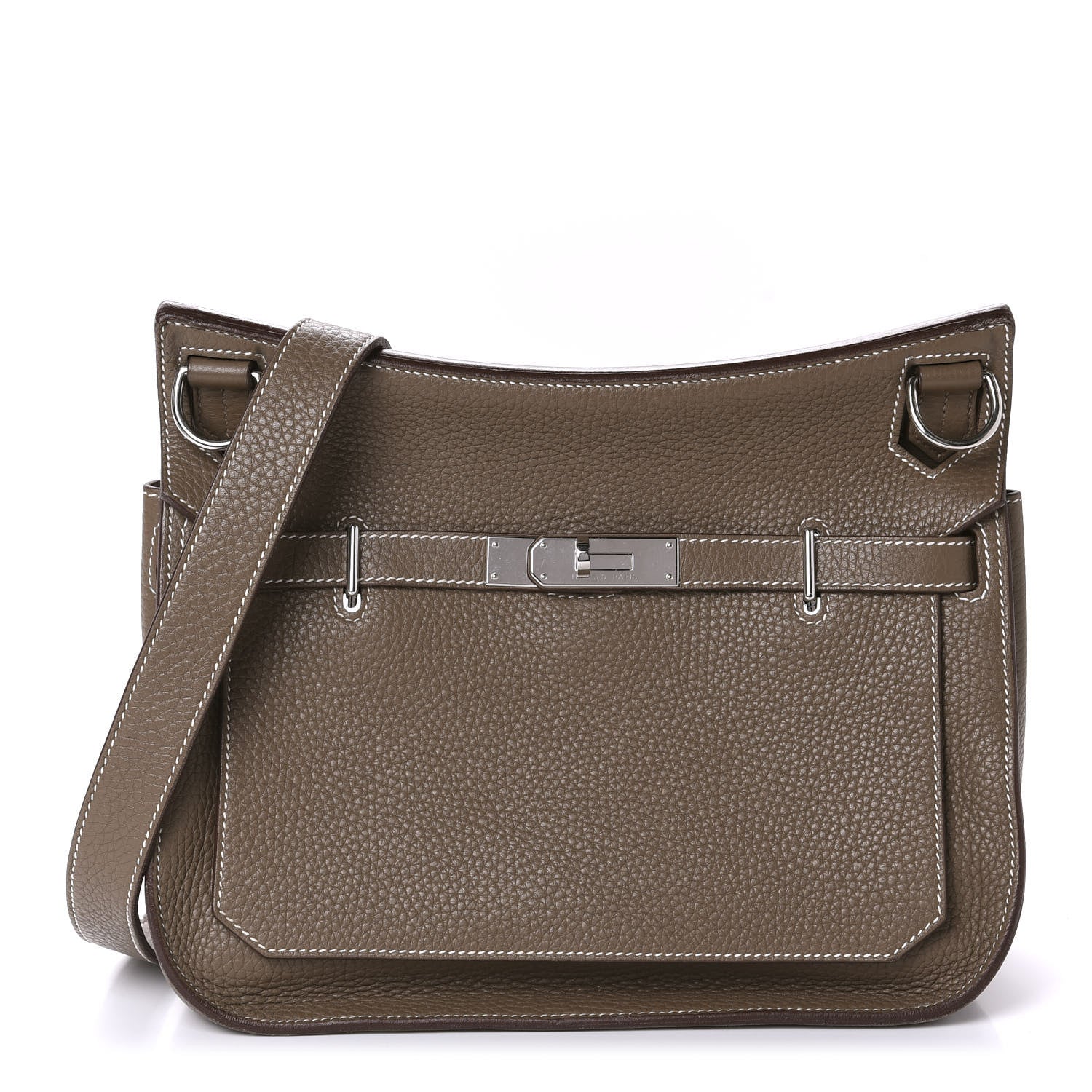 Hermes Taurillon Clemence Jypsiere 28 Etoupe 1 of 10