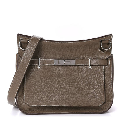 Hermes Taurillon Clemence Jypsiere 28 Etoupe 1 of 10
